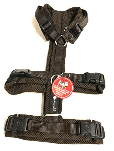 Petlando Mesh Sicherheitsgeschirr XL Mocca Halsumfang 46 80 cm, Brustumfang 67-93 cm, Bauchumfang 61,5-85 cm, Länge 50,5 cm, 32-38 kg