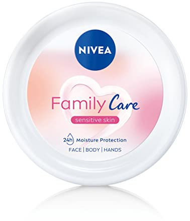 NIVEA Family Care leichte Feuchtigkeitscreme für Körper, Gesicht und Hände, 450 ml