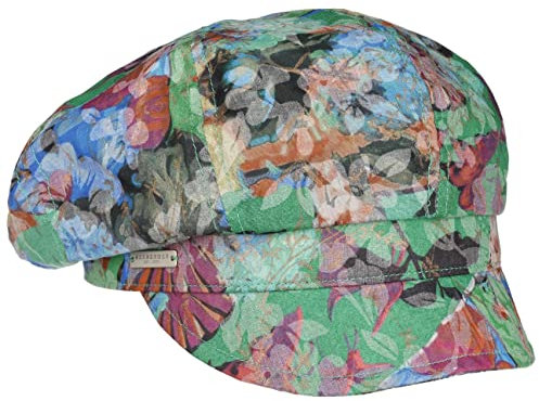 Seeberger Tivena Flower Ballonmütze Schirmmütze Schildmütze Baker-Boy-Mütze (One Size - grün)