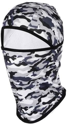 Kinder-Sturmhaube, Skimaske, warme Gesichtsabdeckung, Thermo-Halswärmer, Winter, winddicht, Vollgesichtsmaske, unter Helmen, Sturmhaube für Jungen und Mädchen, Skifahren, Radfahren, Laufen, Camouflage