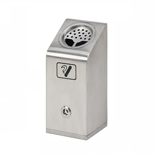 Posacenere per la casa Secchio estintore for mozziconi di sigaretta for hotel, posacenere con colonna di cenere verticale a parete in acciaio inossidabile for esterni Posacenere Con Coperchio