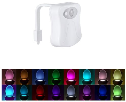 SETONR Toiletten-Nachtlicht mit Bewegungsmelder und 16 Farbwechsel-LED-Schüssel