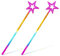 WeddHuis 2 Pièces Magique Princesse, Fée pour Enfants, Étoile Pailletée pour Filles, Fée Cristal, Étoile Fée, pour Décoration Cosplay de Noël