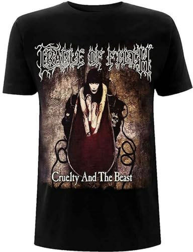 Cradle of Filth Mens T Shirt 100% Cottons Short Sleeves Black M