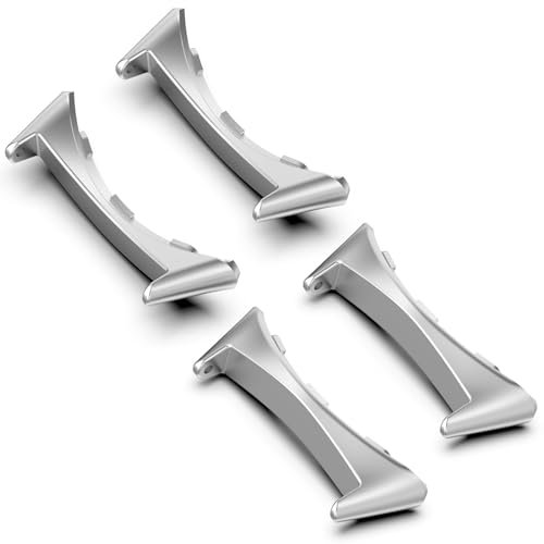 NINKI 4 Stück 22MM Band Adapter für Google Pixel Watch 3 45MM - Metall Armband Stecker in Silber
