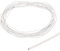 DMiotech 1mm White Leather Cord, 5m(5.5 Yards) Round Leather Rope Lace Leather Strings for Crafting Necklace Bracelet Beading Jewelry Making DIY Projects