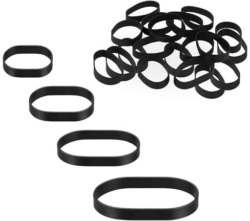 Black Large Elastic Bands, 80pcs Natural Strong Money Wide Rubber Band, Tactical Rubber Bands, Heavy Duty Thick Elastic Bands for Industrial Office File Folders School Home Kitchen Supplies