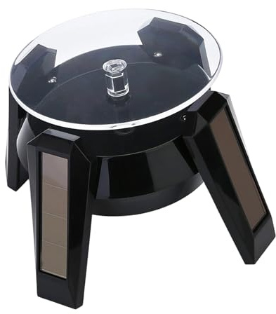 ZUJIABAO Batteriegesteuerter, wirbelnder Display-Ständer für Halsketten, Kreise, Uhren, energieeffizienter Schmuck, Einheitsgröße, Wie beschrieben