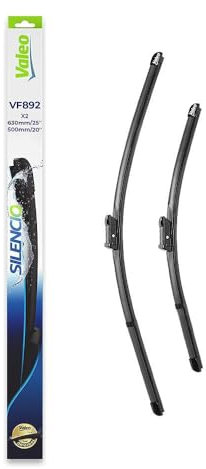 VALEO Silencio Escobilla - VF892 - Kit de Alto Rendimiento, Visibilidad Superior en Carretera, Fácil Instalación, Hojas Planas Originales de 630mm/500mm - Delanteras - Juego de 2 Escobillas - 577892