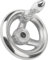 KIPP - Pièces de commande | Normelemente 118082 Roue manuelle sans rainure en aluminium, 12, 125, D1=125 mm D2=125 mm D2=12 mm