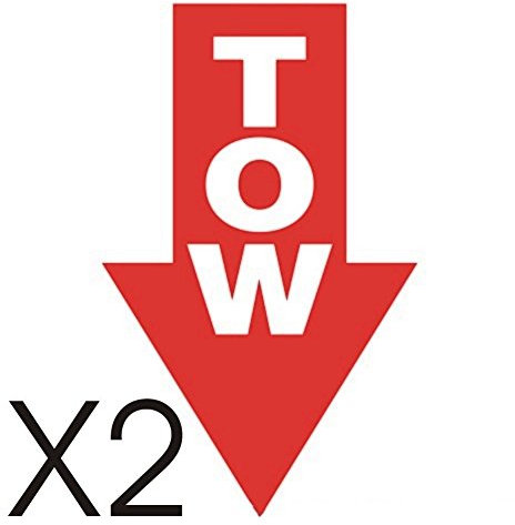 X2 tow stickers race car Msa tow sticker decals