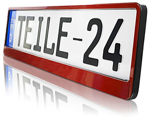2 x Kennzeichenhalter | ROT | HP | 520 x 110 | DHL Schnellversand