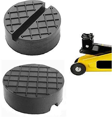 100x25mm mit V-Nut/Waffeloberfläche Gummi-Auflage Unterlage Wagen-Heber Hebebühne eckig Auto Set Unterstellbock Klotz Rangier-Wagenheber Puffer Reifen Reifenwechsel LKW Räder KFZ Tuning Zubehör