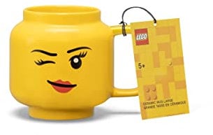 Room Copenhagen R.C. Lego Ceramic Tasse Groß Winking Girl 41460803, Gelb