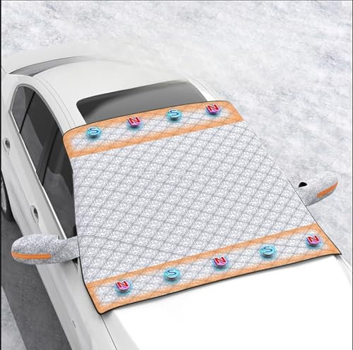 Auto Windschutzscheibenabdeckung für Sko-da Fabia 2008-2023 2024 2025,Windschutzscheibe Abdeckung Magnetische -Frontscheibenabdeckung,Schnee, Frost Und Staub Verhindern
