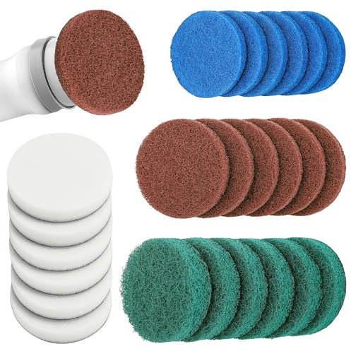 Hejo 24 Stück Aufsatz für Bosch Universal Brush, Dauerhaft Elektrische Reinigungsbürste Pad Kompatibel mit Bosch Home/Garden 6033, Aufsatz für Bosch Reinigungsbürste(4 Typen Bürstenkopf)