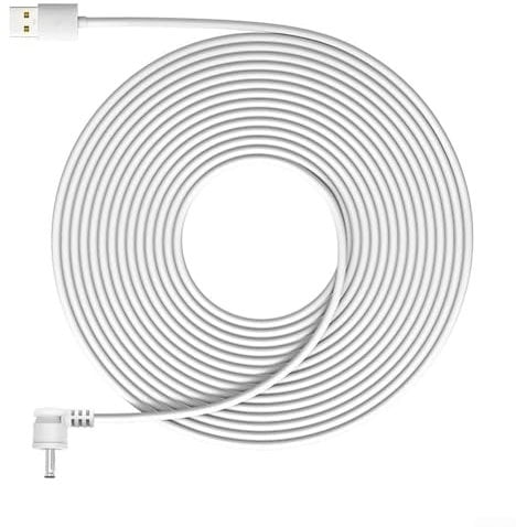 Power Cable, Weatherproof Power Charging Cable, With Adapter, For Ring Spotlight Cam For Spotlight Cam Plus Camera Models(7.6 m)