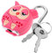 Gadpiparty mini cerradura candado de gabinete candado de amor decorativo cerradura de muebles Locas del gabinete de seguridad infantil cerradura del gabinete lindo candado gel de sílice rosa