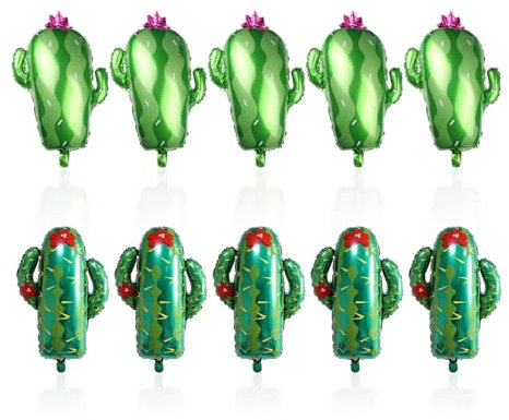 10 Pieces Of Cactus Balloons, Party Decorations, Creative And Fun Balloons, Party Scene Arrangement, Children'S Inflatable Toys.