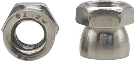 Tuercas antirrobo de acero inoxidable 304, M6, M8, M10 y M12 (2-10 unidades), con rosca exterior.(M8 10pcs)