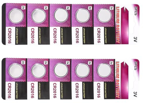 Long Last CR2016 3V Lithium Coin Batteries High Capacity 2016 Batteries Button Cell Diameter 20mm Thickness 1.6mm