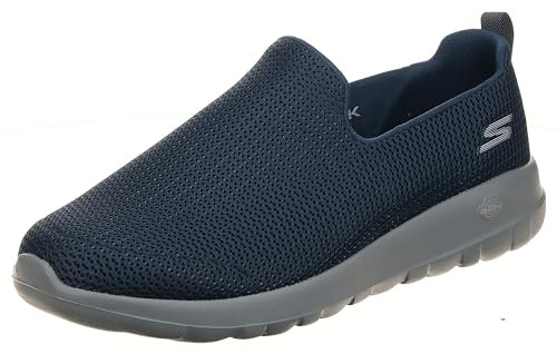 Skechers Go Walk MAX-Athletic Air Mesh Slip on Walking Shoe, Zapatillas para Caminar Hombre, Blue Navy Gray, 46.5 EU