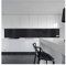 KeraBad Küchenrückwand aus Aluverbund, Spritzschutz Küche, 3mm dick, Schwarz, 40x100cm