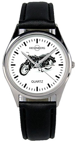KIESENBERG Armbanduhr R69 Motorrad Biker Fahrer Geschenk Artikel Idee Fan Damen Herren Unisex Analog Quartz Lederarmband Uhr 36mm Durchmesser B-2378
