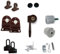 TENDAGGIMANIA Kit Accessori Tende da Sole Tenda a Rullo per Esterni a Caduta Colore Marrone 8017 - Ricambi tempotest Tende da Sole per Esterno per Rullo Diametro 70 MM