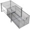 Amtido Mesh Cupboard Basket Organisers - Metal Storage Drawer - Sliding Rack with Dividers for Spice, Pantry Supplies - Kitchen, Bathroom, Undersink, Garage Shelving (Silver, Large)