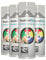 Gummi Dip Sprühfolie, Spray, 4er Set, 4x400 ml (Transparent glänzend)