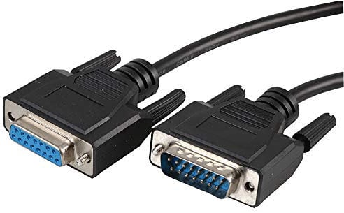 PRO SIGNAL PS11246 15 Pin D-Sub (DB15) Male to Female Lead, 2m