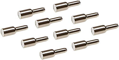 Gedotec 100 Tablarträger Fach-Bodenträger Stahl vernickelt | Bohr-Ø 3 mm | Regalboden-Träger für Holzböden - Holztablare | Regalträger Stahl verzinkt | Regal-Halterungen rund Regalboden-Träger