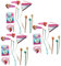 alles-meine.de GmbH 51 TLG. Set Haarspangen/Haarclips mit bunten Haaren - die Eiskönigin - Frozen - für Kinder Mädchen Schmuck Haarschmuck & geflochtenen Haarsträhnchen -..