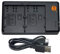 DSTE MH-18 MH-18a Chargeur de Batterie Double USB Compatible avec en-EL3 EN-EL3E comme Fuji NP-150, Olympus PS-BLM1 PS-BLM5, NP-400, D-LI50 – Alimentation par câble Micro USB vers USB-A 2.0
