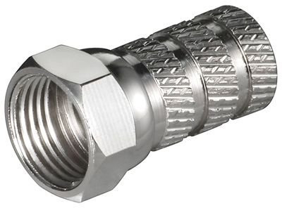 4 Stück - F-Stecker/F-Aufdrehstecker 4.3 mm BigNut