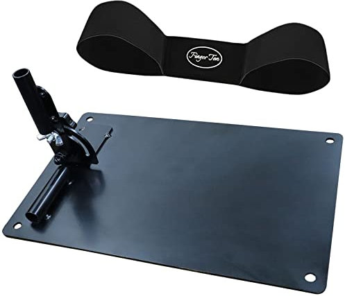 BRAMASOLE Golf Swing Plane Trainer Perfector Plate with Arm Band Adjustable Alignment Stick Holder Rods Base Training Aid Driving Range or Mat Practice Equipment (Standard Plate+Arm Band)