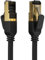 RedStar24 Cat 8 Netzwerkkabel 0,5m Gigabit Highspeed LAN Kabel RJ45 Patchkabel POE DSL S/FTP 40 Gbps 2000MHz Ethernet Kabel Cat 8.1 Schwarz für PS5, PS4, Xbox One, Router, TV, Modem, Laptop, PC usw