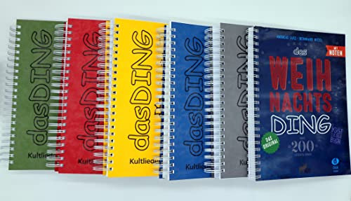 DAS DING Band 1-5 mit Noten Band 1 2 3 4 5 inkl. Inhaltsverzeichnis + das Weihnachts-DING + Geschenk