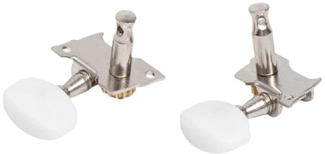 SAFIGLE 5stücke Banjo-stimmer mit Zinklegierung und Pvc Inklusive Buchsen Weiß und Silber Linke und Rechte Mechaniken Banjo-wirbel ohne Wirbelkasten