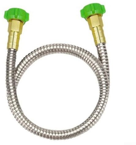 Washing Machine Water Inlet Pipe 304 Stainless Steel Metal Hose Connector Washing Machine Inlet Pipe with Washer Interchangeable Garden Hose (3 ft)(Size:12FT(3.6m))