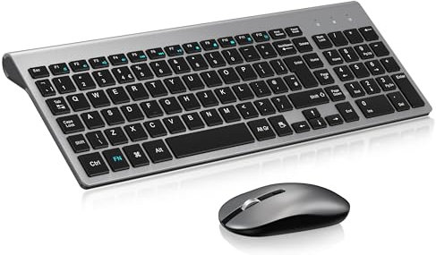 EasyTyping Wireless Keyboard and Mouse - Type with ease and double your efficiency! Cimetech Keyboard with High-end laptop keyboard technology and noiseless mouse, say goodbye to typing troubles