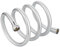 RUIXUE® 1,5m Kunststoff-Duschschlauch, flexibel, mit Knickschutz und leicht zu reinigender Oberfläche, G ½” Anschluss. (Silber-PVC, 1.50m)