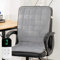 CYQQRDZSW Heizstuhlkissen, Büro-Sitzkissen, Heizung, Gesäßkissen gegen Steißbeinschmerzen, Rückenlehne, integrierte elektrische Heizung, Stuhlpolster (grau, 50 x 110 cm)