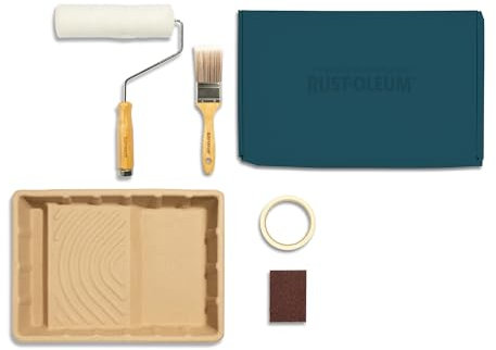 Rust-Oleum Ready to Roll - Eco Paint Kit (Large) - Chalky Floor Paint Deep Blue