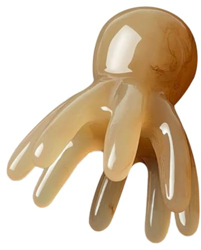 BESTYASH Peigne Masseur Octopus Résine Outil De Massage Crânien Gua Sha Peigne De Massage Portable Pour Relaxation Et Soin Du Chevelu Pour Voyage