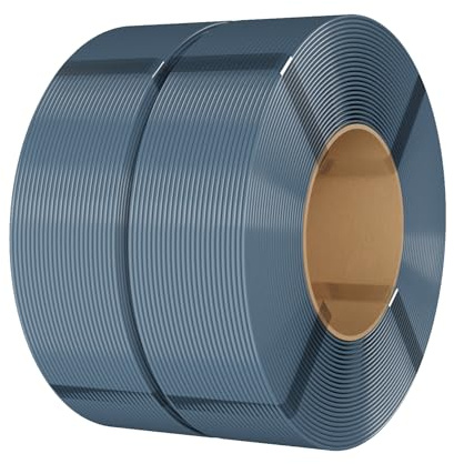eSUN PLA Refill Filament 1.75mm, Grau, 2KG | Spulenloses 3D Druck Filament Maßgenauigkeit +/- 0.05mm, 1 kg pro Spule, 2 Spulen für 3D Drucker