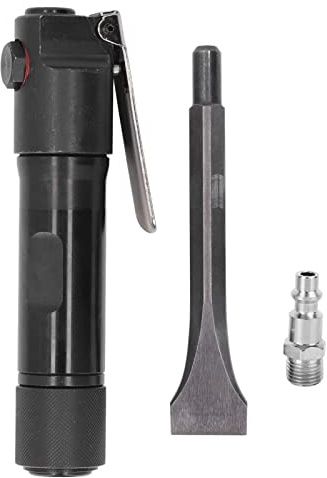 martello pneumatico ad aria compressa demolitore, corpo in lega di alluminio, testa autolock 1 / 4in - Massima Efficienza, Cilindro Rinforzato ad Alto Impatto, per Calcestruzzo e (Stile americano)