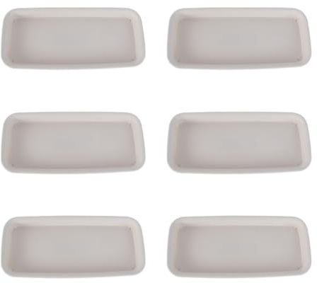 jojofuny 6pcs Palette pour Pot de Jardinière en PP Beige, Légère et Imperméable, Soucoupe de Pot de Fleurs pour Protection des Sols et Meubles