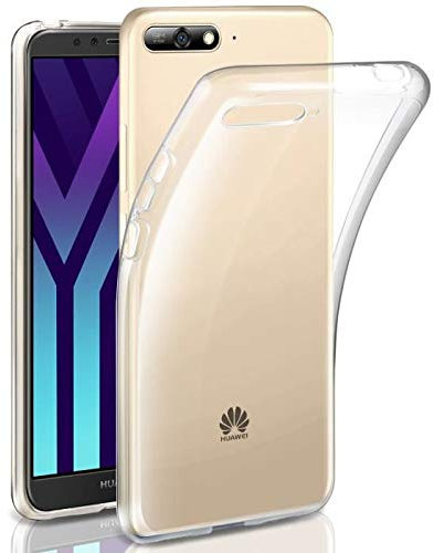 COPHONE Hülle Kompatibel mit Huawei Y6 2018 Transparent Silikon Schutzhülle für Huawei Y6 2018 Case Clear Durchsichtige TPU Bumper Huawei Y6 2018 Handyhülle